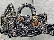 Dior D-Joy Bag Horizontal Paris Map Black Size 26 x 13.5 x 5 cm - 2