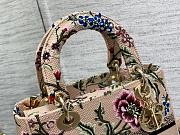 Dior Pink And Gray Sauvage Rue Print Embroidery Size 24 cm - 6