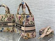 Dior Pink And Gray Sauvage Rue Print Embroidery Size 24 cm - 3