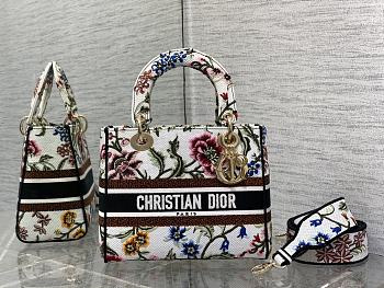 Dior Lady Sauvage Rue Print Embroidery Size 24 cm