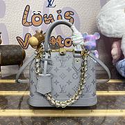 Louis Vuitton Alma BB Handbag M12289 Grey Flower Size 23.5 x 17.5x 11.5 cm - 1