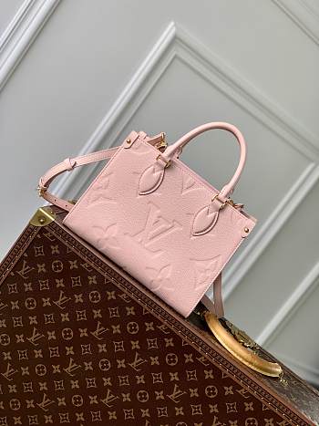 Louis Vuitton LV Onthego M45653 Pink Bag Size 25 x 19 x 11.5 cm