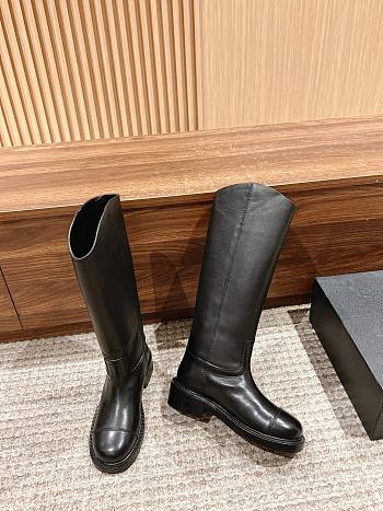 Chanel Knight Boots Calfskin Black 