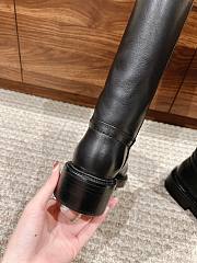 Chanel Knight Boots Calfskin Black  - 4