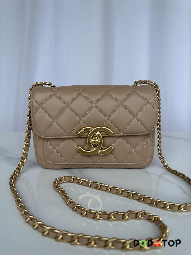 Chanel Mini Flap Bag Beige AS5026 Size 20 x 8 x 11 cm - 1