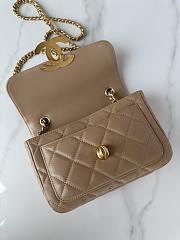 Chanel Mini Flap Bag Beige AS5026 Size 20 x 8 x 11 cm - 5