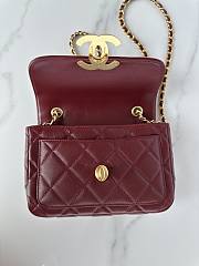 Chanel Mini Flap Bag Red AS5026 Size 20 x 8 x 11 cm - 3