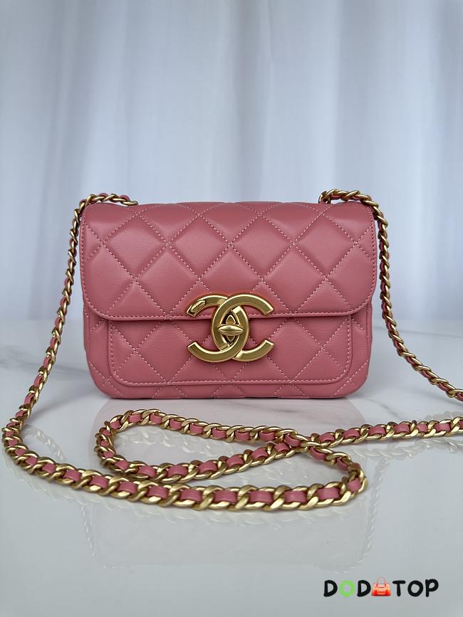 Chanel Mini Flap Bag Pink AS5026 Size 20 x 8 x 11 cm - 1