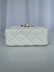 Chanel Mini Flap Bag White AS5026 Size 20 x 8 x 11 cm - 6