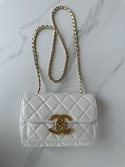 Chanel Mini Flap Bag White AS5026 Size 20 x 8 x 11 cm - 2