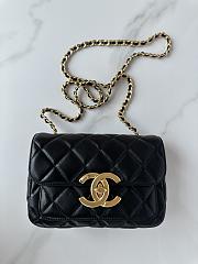 Chanel Mini Flap Bag Black AS5026 Size 20 x 8 x 11 cm - 5