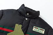 Gucci Padded Nylon Bomber Jacket Black/White - 6