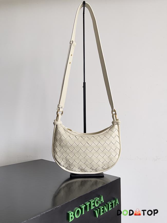 Bottega Veneta Gemelli Messenger Bag White Size 26 x 15 x 8 cm - 1