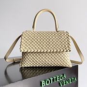 Bottega Veneta Patti Shoulder Bag Beige Size 19 x 26 x 11 cm - 1