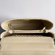 Bottega Veneta Patti Shoulder Bag Beige Size 19 x 26 x 11 cm - 3