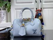 Louis Vuitton Speedy 18 Handbag M24598 Light Blue Size 18 x 12 x 10 cm - 1