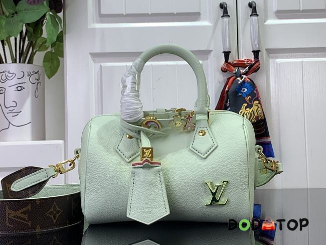 Louis Vuitton Speedy 18 Handbag M24598 Light Green Size 18 x 12 x 10 cm - 1