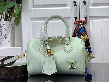 Louis Vuitton Speedy 18 Handbag M24598 Light Green Size 18 x 12 x 10 cm