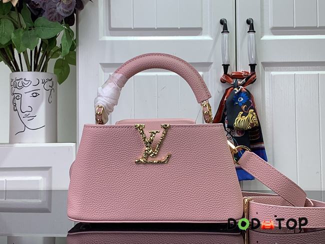 Louis Vuitton Capucines East West Mini Bag M48865 Pink Size 22 x 12 x 8 cm - 1