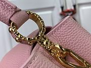 Louis Vuitton Capucines East West Mini Bag M48865 Pink Size 22 x 12 x 8 cm - 4