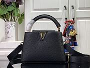 Louis Vuitton Capucines Mini Handbag M24729 Black Size 21 x 13.6 x 8 cm - 1