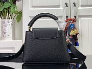 Louis Vuitton Capucines Mini Handbag M24729 Black Size 21 x 13.6 x 8 cm - 4