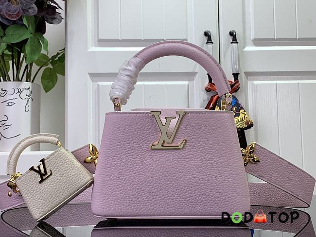 Louis Vuitton Capucines Mini Handbag M24575 Pink Size 21 x 13.6 x 8 cm - 1