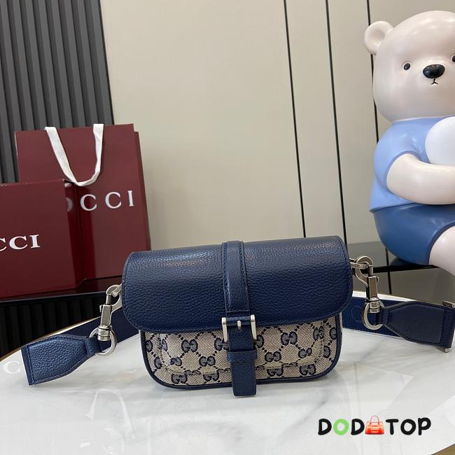 Gucci GG Super Mini Bag Blue Size 13 x 20 x 5 cm - 1