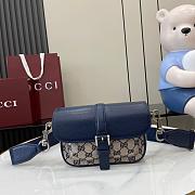 Gucci GG Super Mini Bag Blue Size 13 x 20 x 5 cm - 1