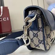 Gucci GG Super Mini Bag Blue Size 13 x 20 x 5 cm - 6