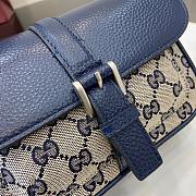 Gucci GG Super Mini Bag Blue Size 13 x 20 x 5 cm - 3