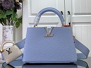 Louis Vuitton Capucines BB Handbag M24575 Blue Size 26.5 x 17.5 x 9 cm - 1