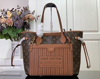 Louis Vuitton Neverfull MM M12061 Brown Bag Size 32 x 27 x 14 cm