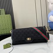 Gucci Luce Small Shoulder Bag Black Size 12.5 x 27.5 x 6.5 cm - 1