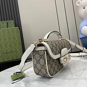 Gucci Horsebit 1955 Small Handbag White Size 22.6 x 12.7 x 5.6 cm - 6