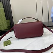 Gucci Horsebit 1955 Small Handbag Red Size 22.6 x 12.7 x 5.6 cm - 6