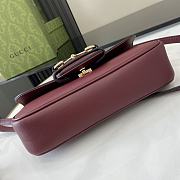 Gucci Horsebit 1955 Small Handbag Red Size 22.6 x 12.7 x 5.6 cm - 4