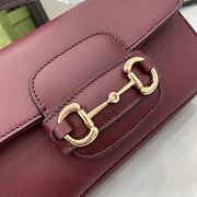 Gucci Horsebit 1955 Small Handbag Red Size 22.6 x 12.7 x 5.6 cm - 3