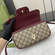 Gucci Horsebit 1955 Small Handbag Brown/Red Size 22.6 x 12.7 x 5.6 cm - 5