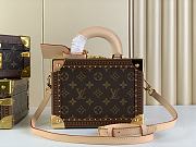 Louis Vuitton Valisette Tresor Large Handbag Hard Case Brown Size 22.5 x 16 x 11 cm - 1