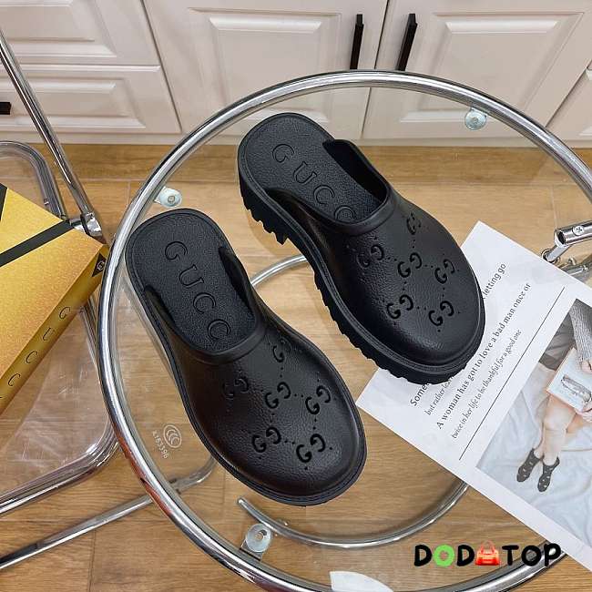 Gucci Slides Black/White - 1