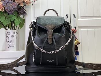 Louis Vuitton Montsouris Small Backpack M12587 Black Size 28 x 30 x 18 cm