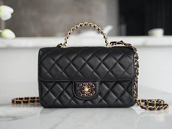 Chanel New Handle CF Mini Black Size 20 cm