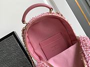 Chanel Pink Tweed Small Schoolbag Size 13 x 18 x 9 cm - 6