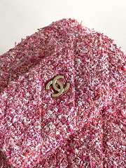 Chanel Pink Tweed Small Schoolbag Size 13 x 18 x 9 cm - 5