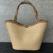 Valentino Rockstud Raffia Tote Bag Size 31 x 30 x 13.5 cm - 3