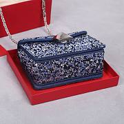 Valentino Garavani One Stud Rhinestone Denim Bag Size 19 x 14 x 11 cm - 5