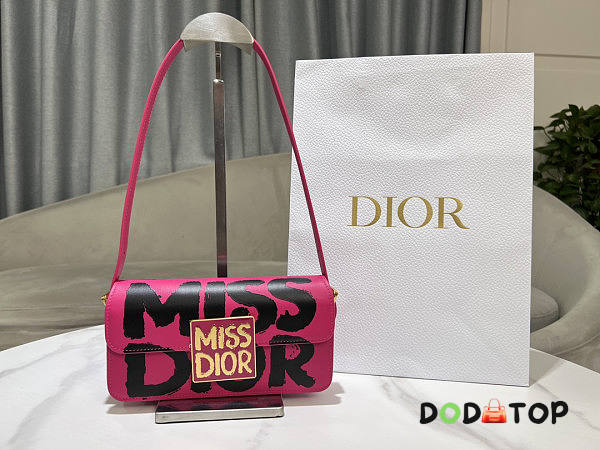 Dior Miss Dior Flap Bag Pink Size 22 x 11 x 6 cm - 1