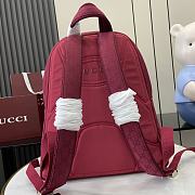 Gucci Medium Backpack Red Leather Size 40 x 36.5 x 23 cm - 5