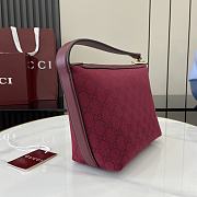 Gucci GG Super Mini Shoulder Bag Red Leather Size 20 x 18.5 x 10 cm - 3